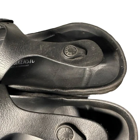 Birkenstock Size 37 Gizeh Essentials EVA in Black Thong Footbed Sandal - Picture 12 of 13